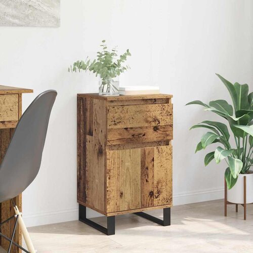 VidaXL Kreveta s ladicama Staro drvo 35 x 40 x 70 cm Konstruirano drvo Slike