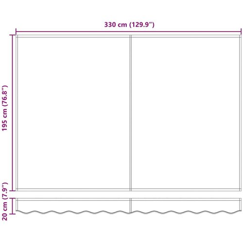  Električna retraktabilna tenda Žuta i bijela 3 5 x 2 m - Žuta i bijela Bijeli 3 5 x 2 m Slike