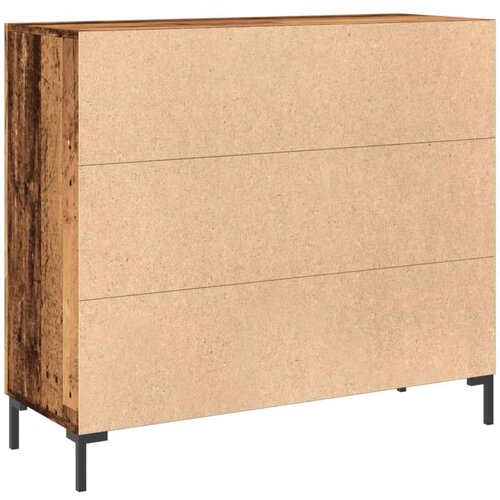 VidaXL Komoda boja starog drva 90 x 34 x 80 cm od konstruiranog drva Slike