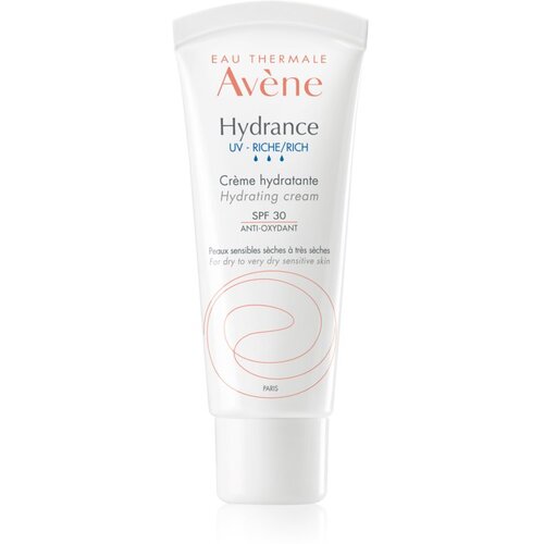 Avene hydrance uv rich SPF30 vlažilna in zaščitna krema za zelo suho in občutljivo kožo 40 ml za ženske Cene