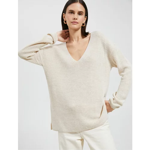 Koton V-Neck Sweater Oversize Long Sleeve Cashmere Textured
