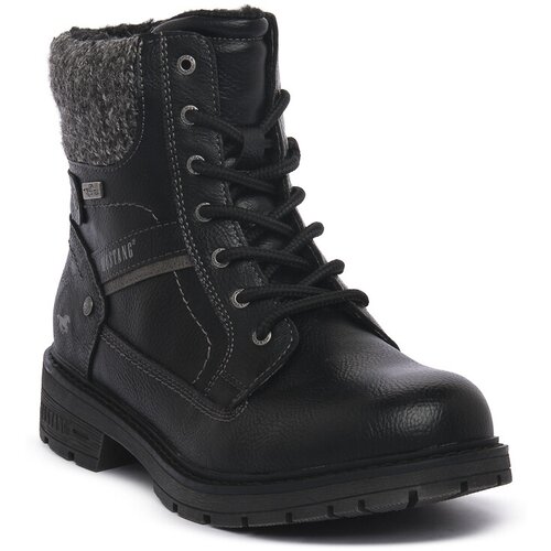 Mustang Pol&amp;scaron;kornji BLACK Črna Slike