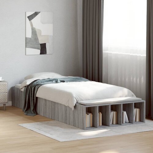 Furnova Posteljni okvir siva sonoma 100x200 cm inženirski les, (21939525) Slike