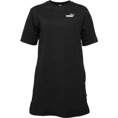 Puma ESS SMALL LOGO TEE DRESS TR Ženska haljina, crna, veličina