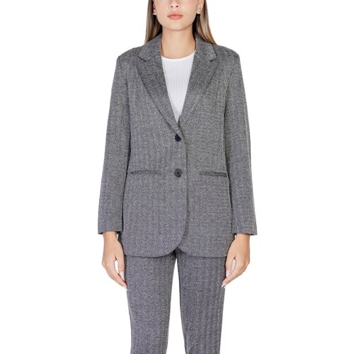 Ichi Jakne & Blazerji IHKATE JACQUARD OVERSIZE 20121605 Črna Cene