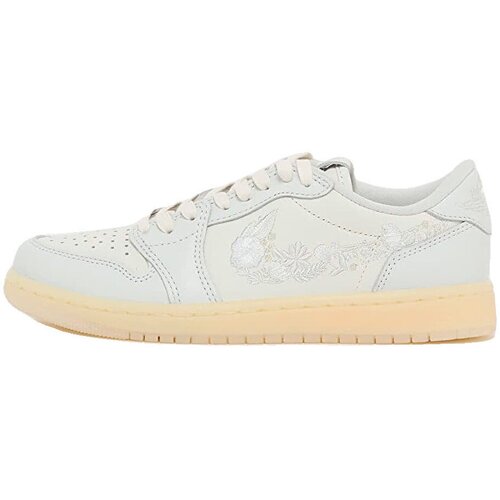 Nike Nizke superge Baskets air jordan 1 retro low og floral swoosh cuir Bela Slike