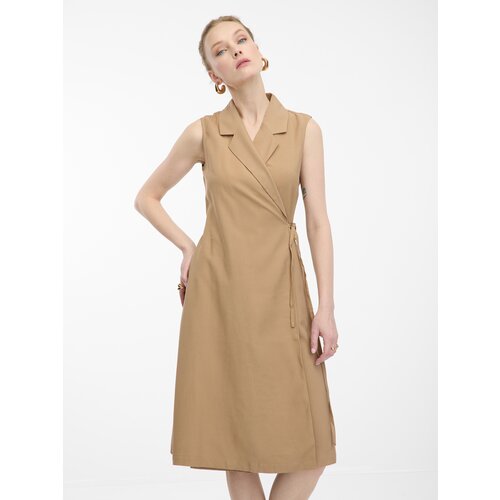 Orsay Light brown women&amp;#039;s wrap dress - Women&amp;#039;s Slike