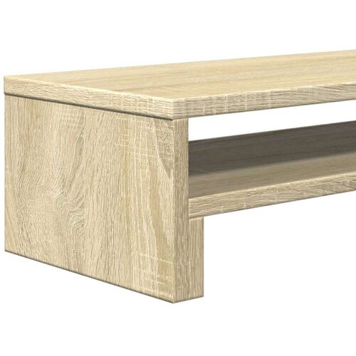 VidaXL Stalak za monitor boja hrasta 54x22x15 cm konstruirano drvo Slike