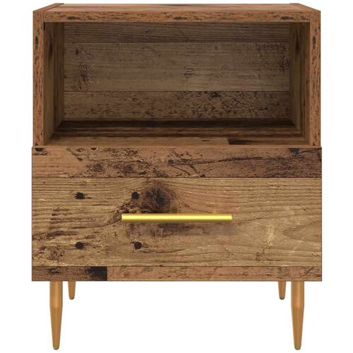  Noćni ormarić s ladicama 2 pcs Staro drvo 40 x 35 x 47.5 cm Slike