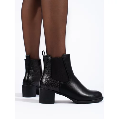 SHELOVET Black elegant stiletto boots