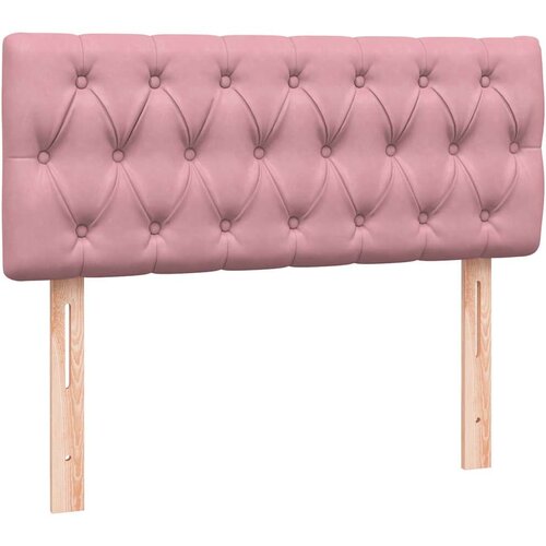 Box Spring krevet s madracem ružičasti 120x220 cm samt - Ružičasta 120 x 220 cm Dizajn s gumbima Slike