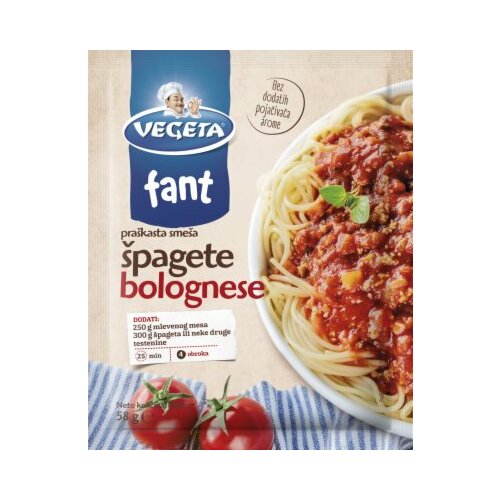 Podravaka vegeta fant za špagete bolognese 58g kesa Slike
