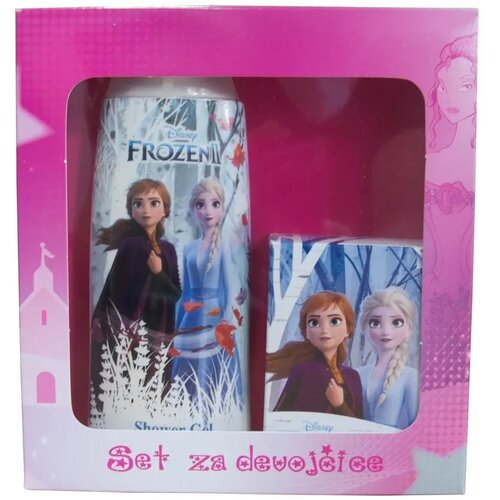  Kozmetički set za devojčice Frozen, Gel za tu&amp;scaron;iranje 300 ml + Taoletna voda 30 ml Slike
