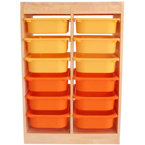 Hanah home Komoda s ladicama, organizator od hrasta, 66x93x42,5 cm, hrast Cene