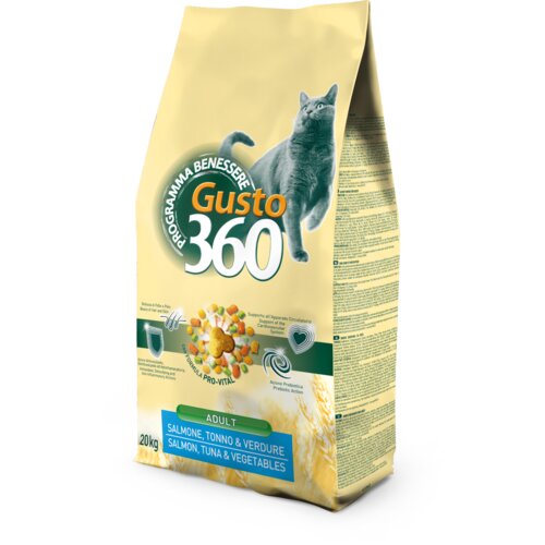 Pet360 Gusto Suva hrana za mačke, Losos i tuna, 20 kg Cene