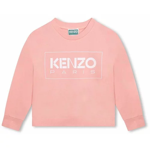 Kenzo Kids Dječja dukserica boja: ružičasta, s tiskom