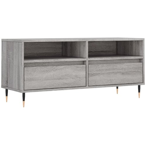 Maison Chic TV omarica - TV enota - Televizijska omarica siva sonoma 100x34,5x44,5 cm inženirski les, (21701898) Cene