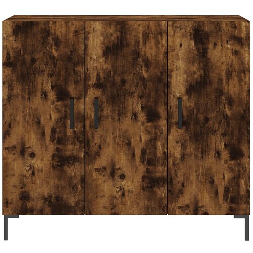  Komoda boja dimljenog hrasta 90 x 34 x 80 cm konstruirano drvo Slike
