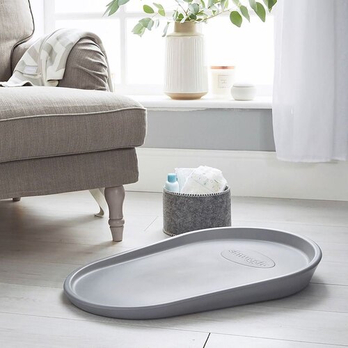 Shnuggle silikonska mekana podloga za prematanje Squishy - Grey Slike