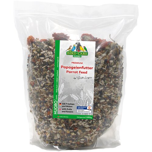 Hugro hrana za papige s voćem i cvijećem - 2 x 2,8 kg Slike