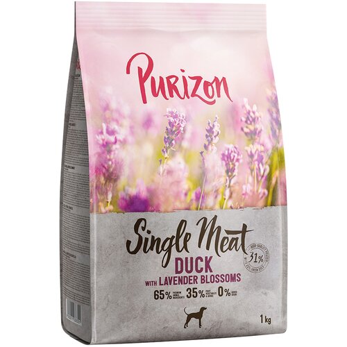 Purizon Snižena cijena! 1 kg suha hrana bez žitarica - Single Meat Adult patka s jabukom i cvijetom lavande Cene
