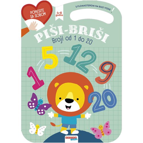 Odeon kids Vježbenica Pi&amp;scaron;i-bri&amp;scaron;i, Brojanje 1-20, 4-6 godina Slike