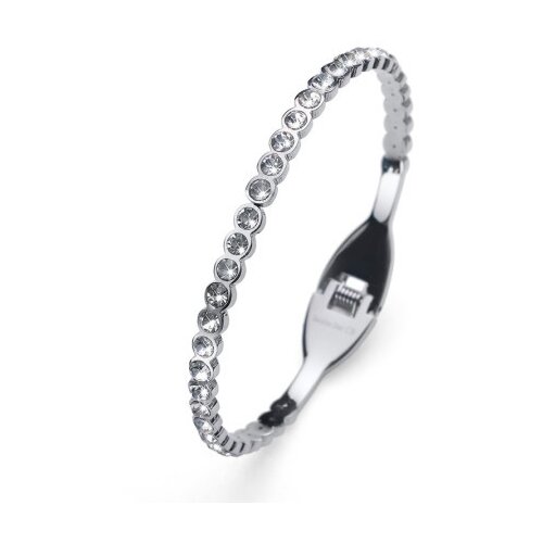 Ženska oliver weber free steel crystal narukvica od hirurškog čelika sa belim swarovski kristalom ( 32218 ) Slike