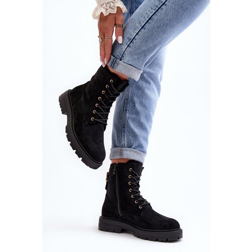 Boto Women's Zip Up Ankle Boots Black Ninsuni Cene