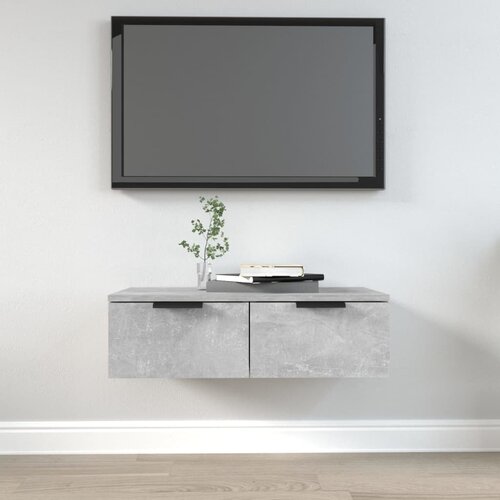 vidaXL Stenska omarica betonsko siva 68x30x20 cm konstruiran les Cene