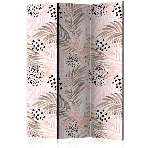  Paravan u 3 dijela - Pink Palm Leaves [Room Dividers] 135x172 Cijene