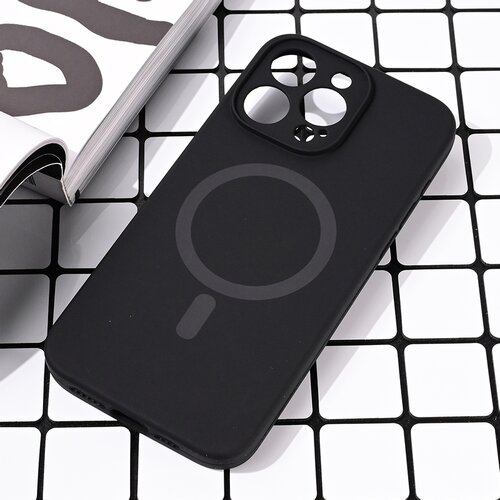 Torbica Magsafe Pure color za iPhone 15 Pro Max 6.7 crna Slike