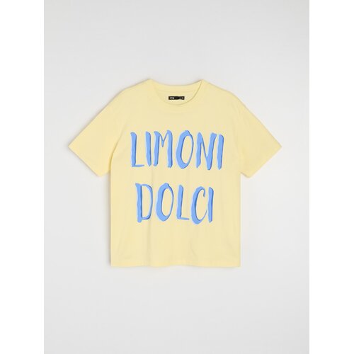 Sinsay Pamučna majica s natpisom Limoni Dolci Slike
