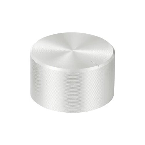 TRU COMPONENTS TC-11696504 okretni gumb s gumbom za obilježavanje srebrna (&amp;Oslash; x V) 30 mm x 17 mm aluminij, plastika 1 S Slike