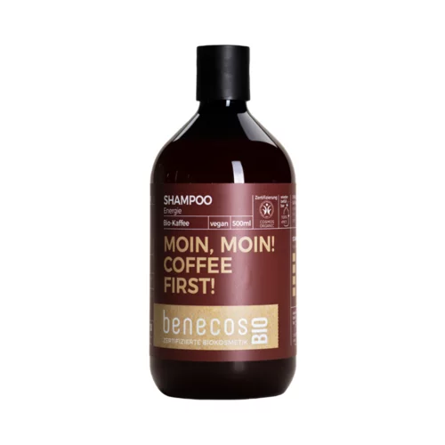Benecos benecosBIO energičen šampon "Moin Moin! Coffee First!" - 500 ml