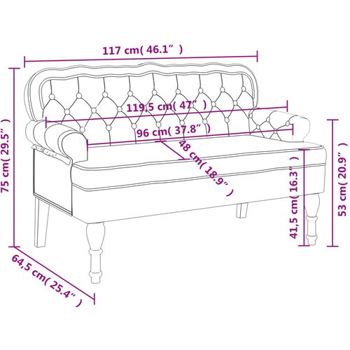  Klupa s naslonom svijetlosiva 119,5x64,5x75 cm bar&amp;scaron;un Slike