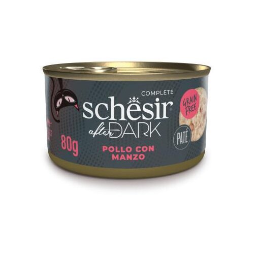Schesir Cat After Dark paté piletina s govedinom, konzerva 80 g Cene
