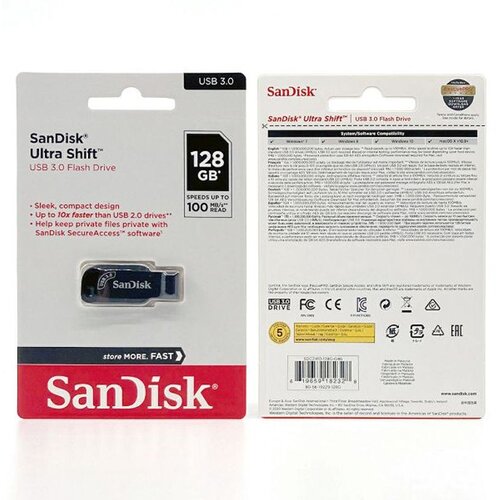 San Disk USB 3.2 FLASH DRIVE ULTRA SHIFT 100MB/s 128GB Cijene