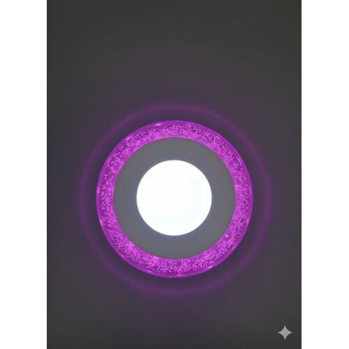  ugradni panel 3+3w pink sa kapljicama Slike