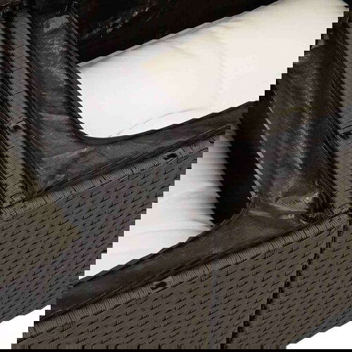 vidaXL 8-dijelni set vrtnih sofa od poliratana s jastucima crni Cijene