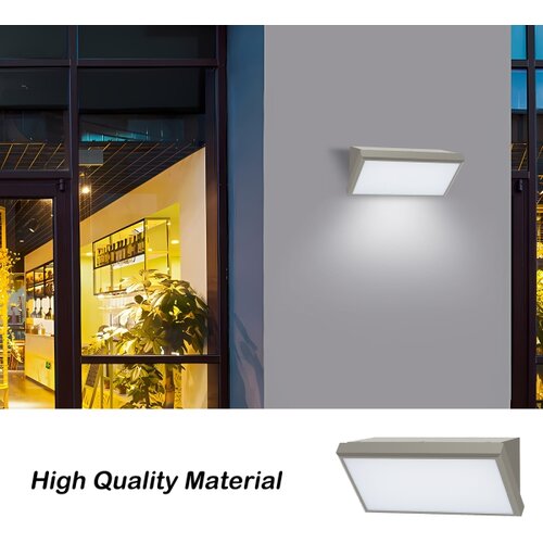  Brilagi-LED Spolja&amp;scaron;nje zidno svetlo sa senzorom TRIANGLE LED/20W/230V sivo IP65 Slike
