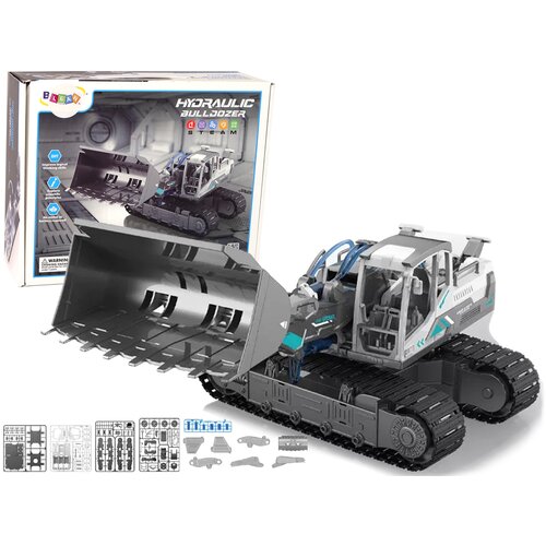 Lean_Toys Komplet za sestavljanje bager goseničar hidravlični pogonski buldožer Cene