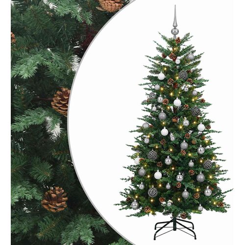 Umjetno božićno drvce s kuglicom 120 cm 150 LED lampica Slike
