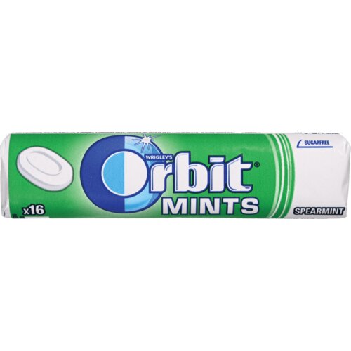 Orbit mints spearmint bombone 28g Cene