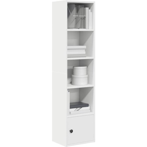 VidaXL Regal za knjige bijeli 31x24x127 cm od konstruiranog drva Slike