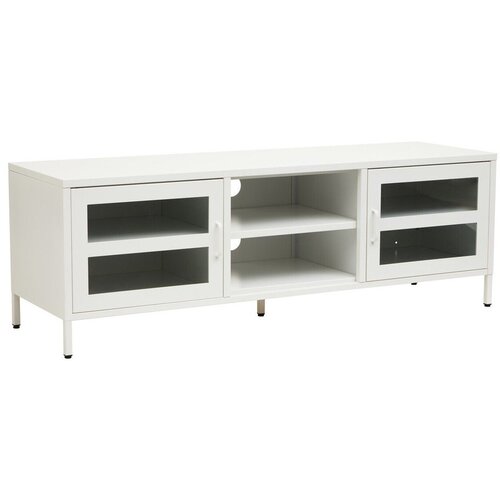 Premier Housewares Bijela željezna TV komoda 150x50x45 cm Acier &amp;ndash; Slike