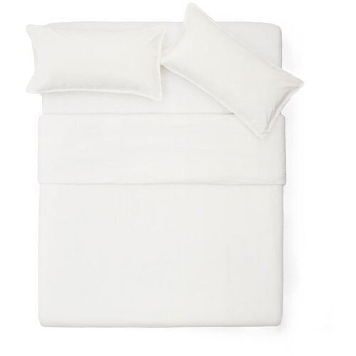 Kave Home Krem posteljina za bračni krevet/za produženi krevet od pamučnog perkala 240x220 cm Sifinia &amp;ndash; Slike