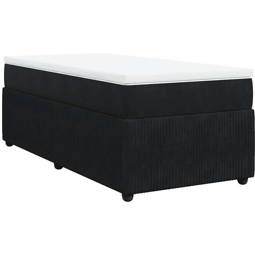Box spring krevet s madracem crni 80 x 200 cm bar&amp;scaron;unasti Slike