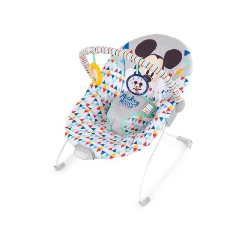 Kids II 11896 lezaljka sa vibracijom za bebe mickey mouse &amp;quot;triangles&amp;quot; (max 9kg) ( SKU11896 ) Slike
