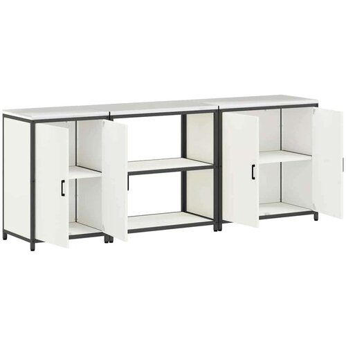  Kuhinjski set za pohranu 3 pcs Bijelo 240 x 50 x 92 cm Slike