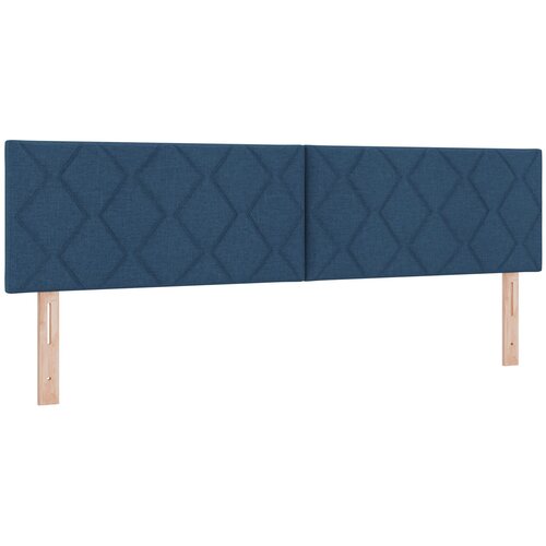 vidaXL Naslon za glavo z diamantnim blokovnim dizajnom modre barve 180 cm iz blaga, (22084016) Cene